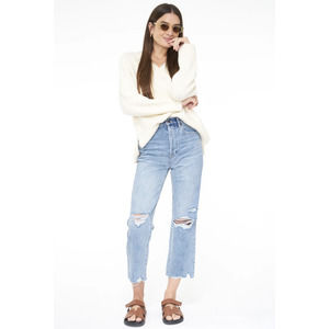 Pistola Cassie Super High Rise Straight Crop Los Feliz Size 27